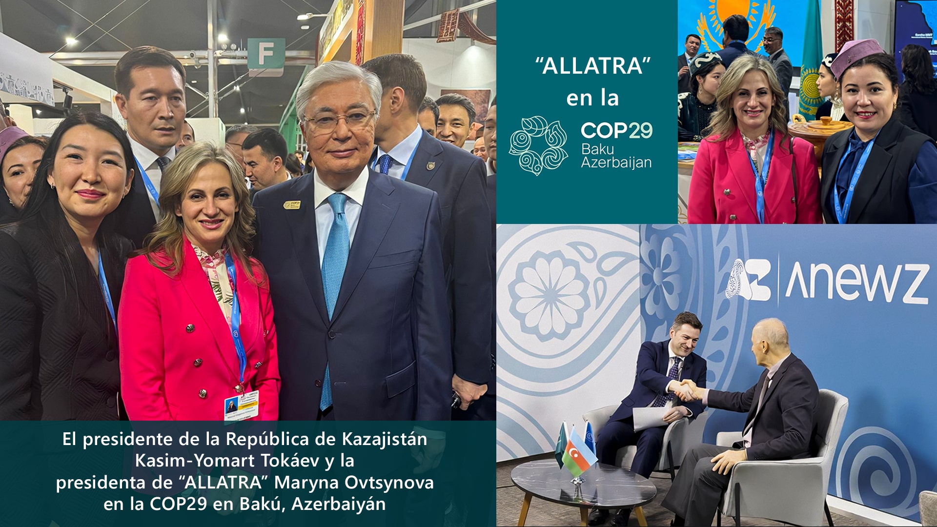 Al margen de la COP29: la presidenta de "ALLATRA", Maryna Ovtsynova, felicitó a los líderes de los tres países por el acuerdo sobre el clima