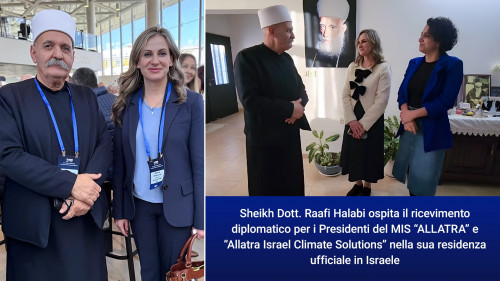 Ricevimento diplomatico per MIS “ALLATRA” ospitato dal rispettato Shaykh Dott. Raafi Halabi in Israele