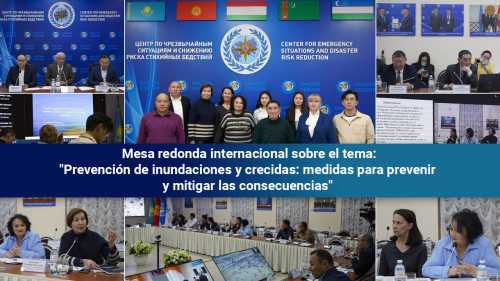 Representantes del MIS ALLATRA en la mesa redonda del Ministerio de Situaciones de Emergencia de la República de Kazajistán
