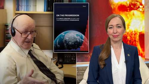 Anastasia Pashigreva, Ph. D. i Kemi, Earth Studies Analyst for Kreativt Samfundsprojekt, Præsenterer Klimarapport i Videnskabernes Hus (Haifa)