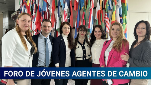Voluntarios de ALLATRA en el Foro de Jóvenes Agentes de Cambio en la Oficina de la ONU en Viena