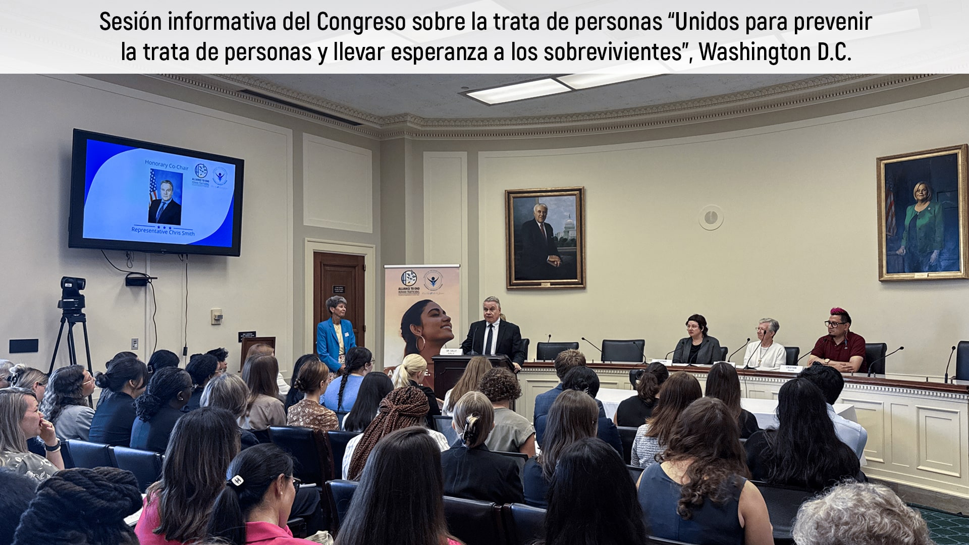 Sesión informativa del Congreso sobre la trata de personas reúne a destacadas organizaciones de defensa y legisladores