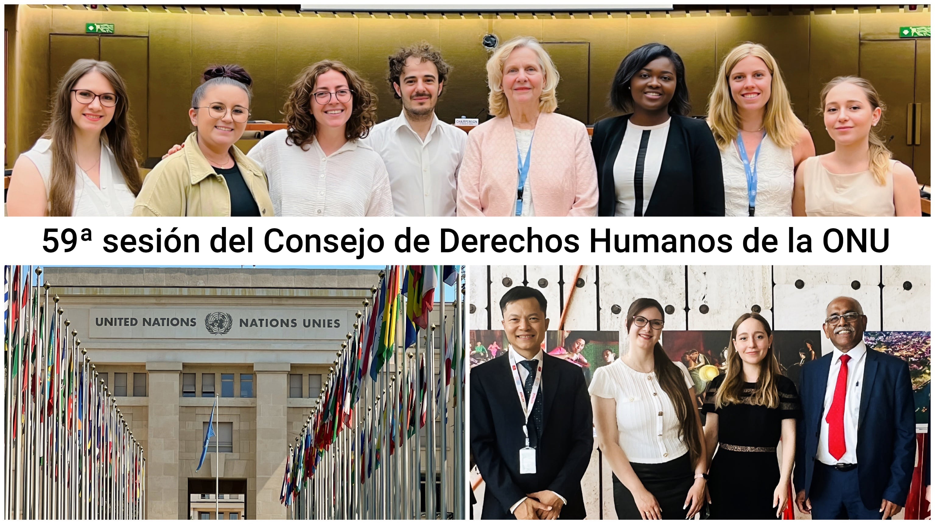 Participantes de ALLATRA y Sociedad Creativa en la 59ª sesión del Consejo de Derechos Humanos de la ONU en Ginebra