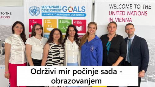 Predstavnici MJP ALLATRA i projekta “Kreativno društvo” učestvovali na UN konferenciji u Beču “Održivi mir počinje sada - obrazovanjem”