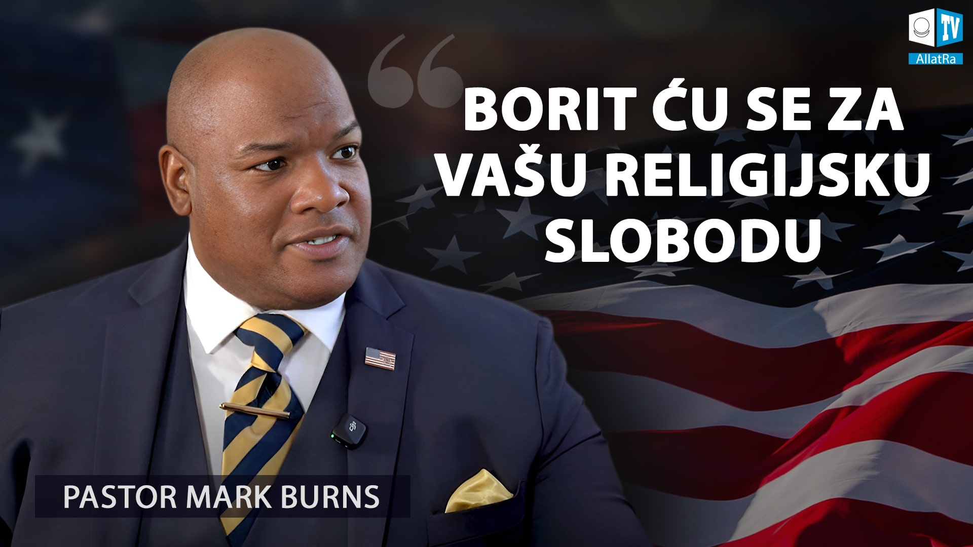 Pastor Mark Burns zagovara religijsku slobodu u ekskluzivnom intervjuu za ALLATRA TV
