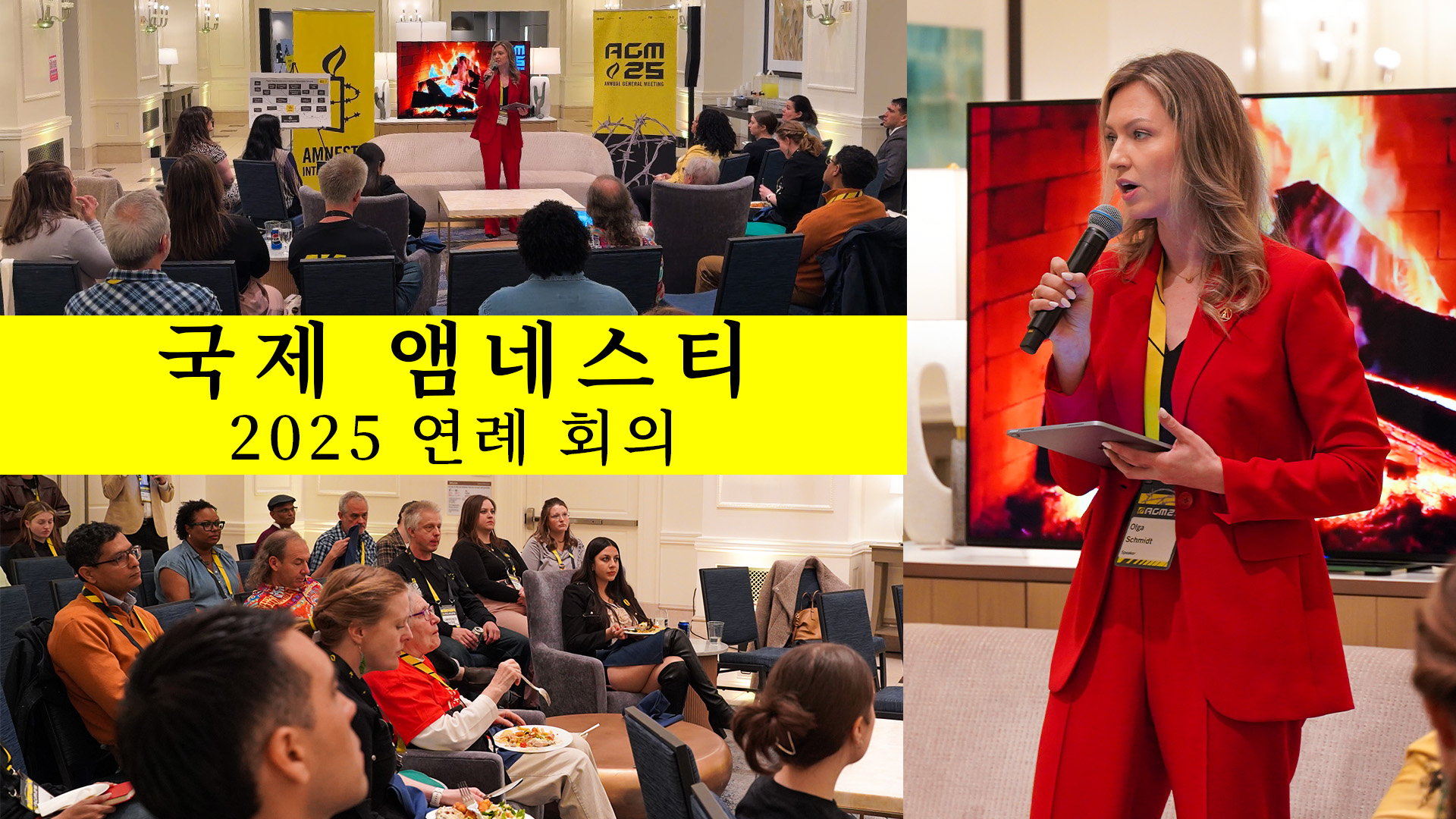 창조적사회 프러젝트(Creative Society) 대표, 국제 앰네스티 2025 연례 회의에서 국가 안보 위협에 대해 발언