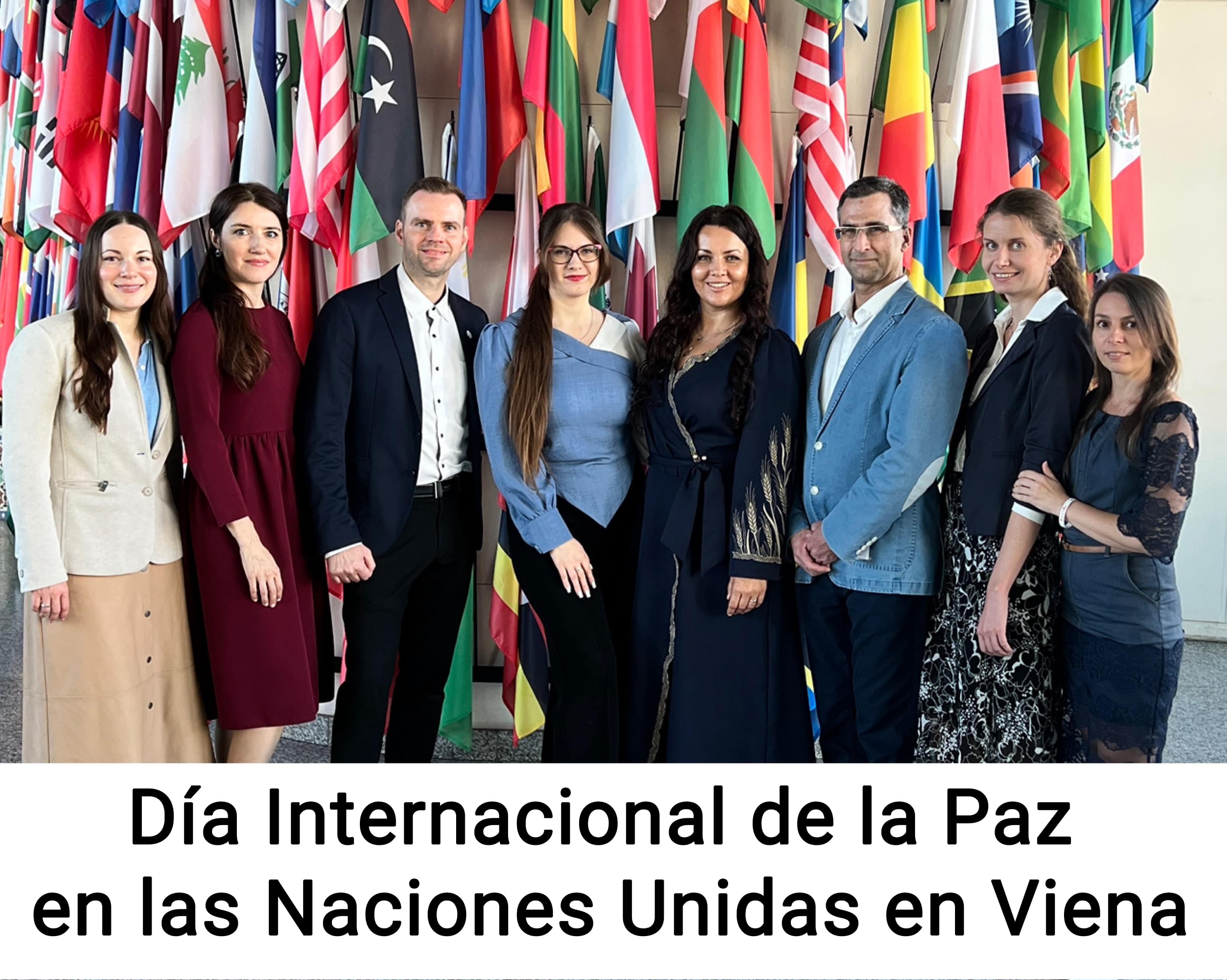 Representantes del MIS ALLATRA y del proyecto asociado Sociedad Creativa en la Conferencia en Viena “ONU: 80 años por la paz, perspectivas para el futuro”