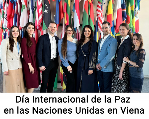 Representantes del MIS ALLATRA y del proyecto asociado Sociedad Creativa en la Conferencia en Viena “ONU: 80 años por la paz, perspectivas para el futuro”