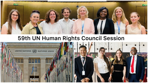 ALLATRA och Creative Society-deltagare vid det 59:e mötet i FN:s råd för mänskliga rättigheter i Genève