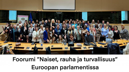 Foorumi ”Naiset, rauha ja turvallisuus” Euroopan parlamentissa: naiset rauhan ja turvallisuuden avaintoimijoina