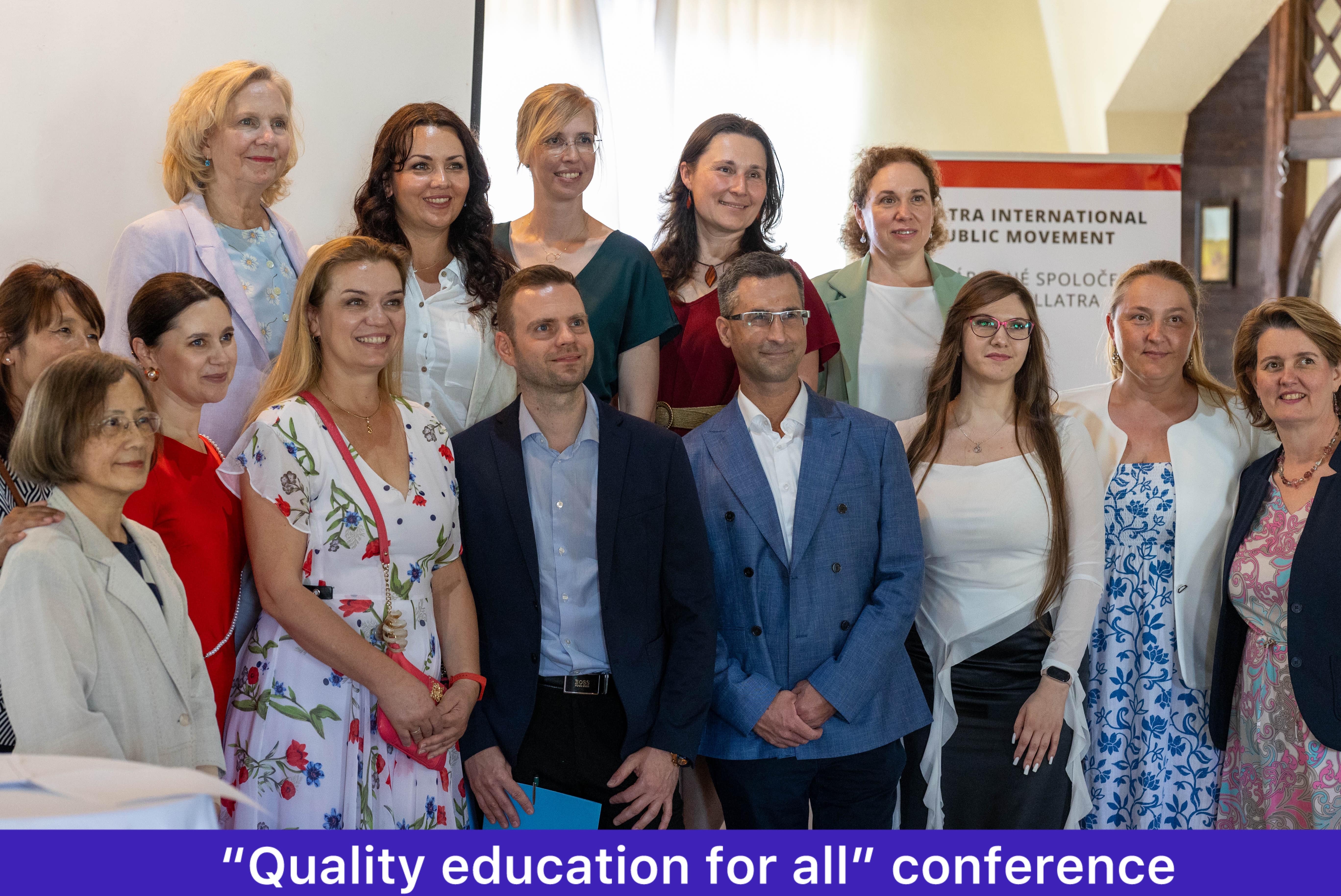 “Educação de Qualidade para Todos — ODS 4 (Objetivo de Desenvolvimento Sustentável 4): Um Caminho para um Mundo Melhor” Conferência da Europa Central da Federação das Mulheres para a Paz Mundial