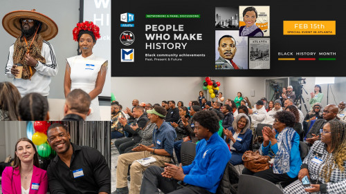 “ALLATRA TV จัดงานเฉลิมฉลองเดือนประวัติศาสตร์คนผิวดำ โดยนำเสนอผู้นำการเปลี่ยนแปลงในอดีตและปัจจุบันของแอตแลนตา”