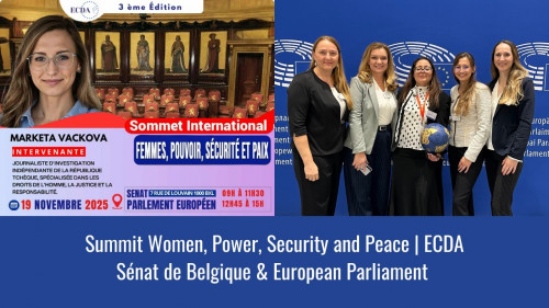 “ALLATRA” al Parlamento Europeo e al Senato belga nell'ambito del vertice “Women, Power, Security and Peace”