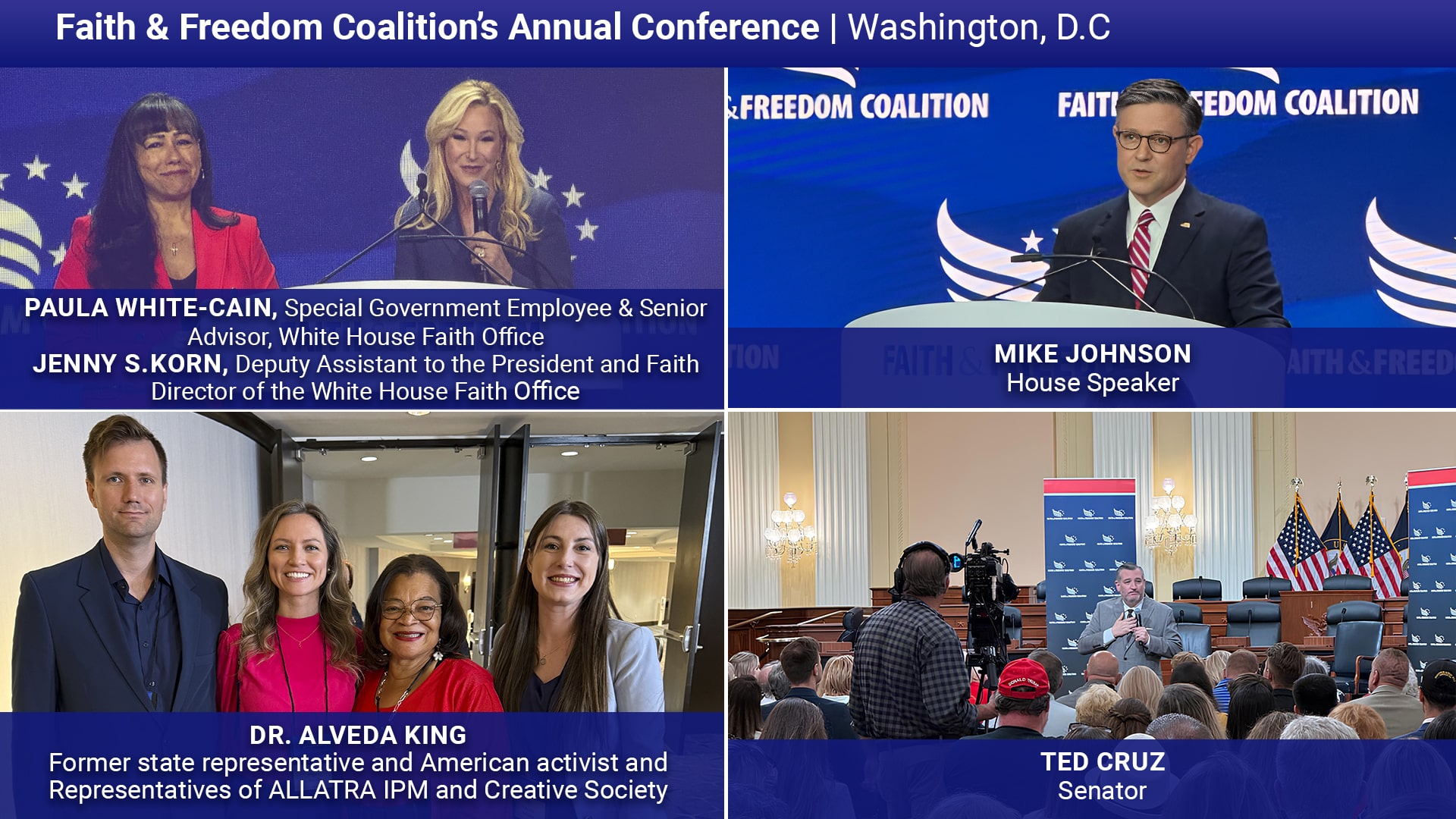 A organização ALLATRA participou no evento Faith & Freedom Coalition (Coalizão Fé e Liberdade), em Washington, onde foram abordadas questões relacionadas com a liberdade religiosa e as violações dos direitos humanos.