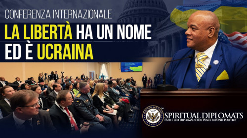 La libertà ha un nome ed è Ucraina. Evento tenuto dal pastore Mark Burns sulla piattaforma “ALLATRA”