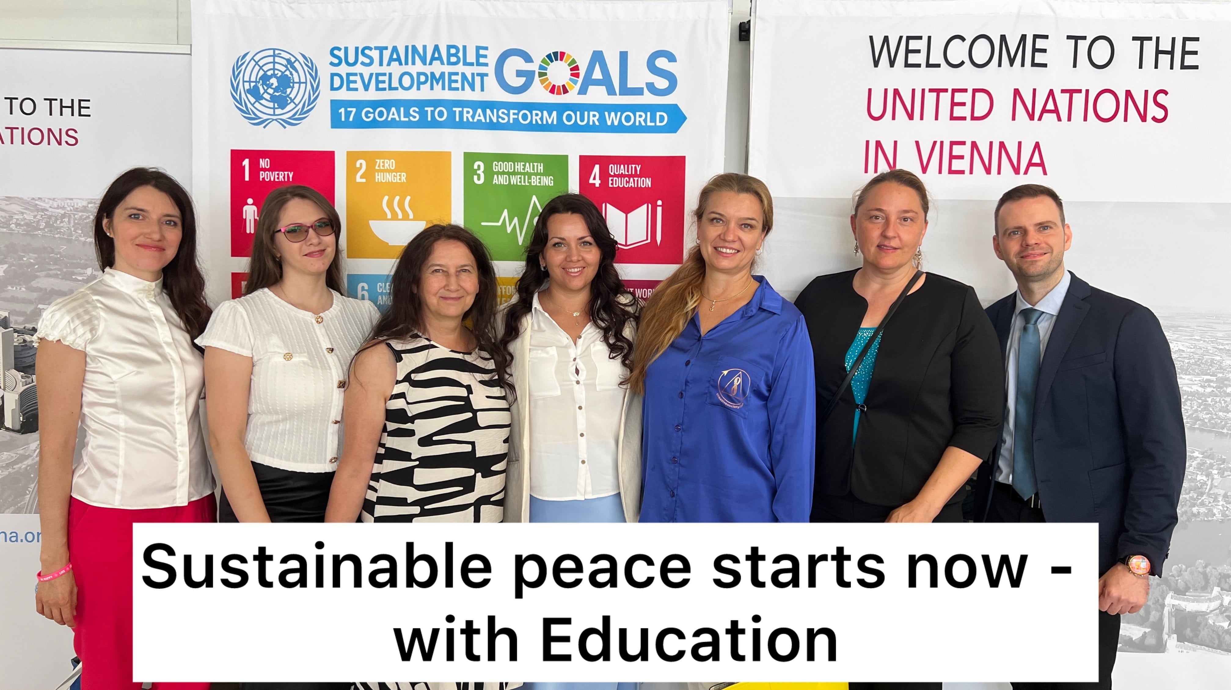 Representantes do Movimento Social Internacional ALLATRA e do projeto Sociedade Criativa participaram na conferência da ONU em Viena, intitulada "A paz sustentável começa agora — com a educação"