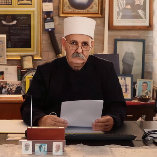 Šejk Dr. Rafa Halabi z drúzskej komunity na hore Karmel v Izraeli