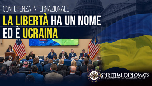 La libertà ha un nome ed è Ucraina. Evento tenuto dal pastore Mark Burns sulla piattaforma “ALLATRA”