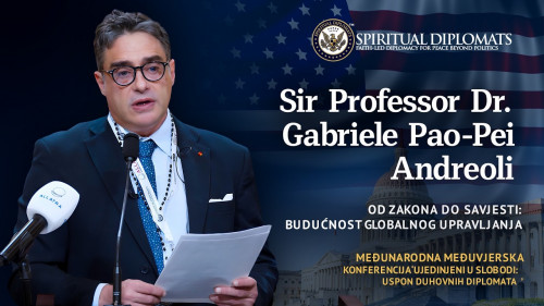 Prof. dr. Gabriele Pao-Pei Andreoli na konferenciji "Ujedinjeni u slobodi: Uspon duhovnih diplomata"