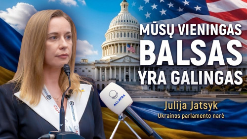 Julija Jacyk apie Ukrainos žmonių drąsą: kalba Vašingtone